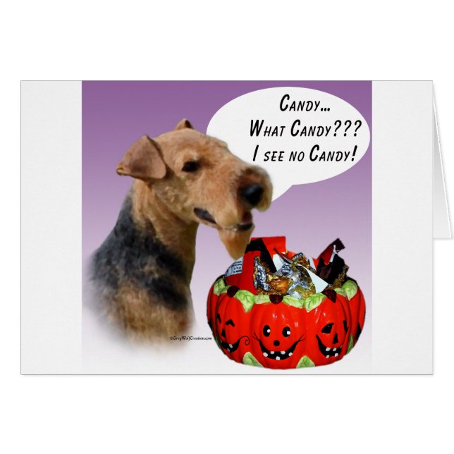 Welsh Terrier Halloween Snoep (Voorkant Horizontaal)