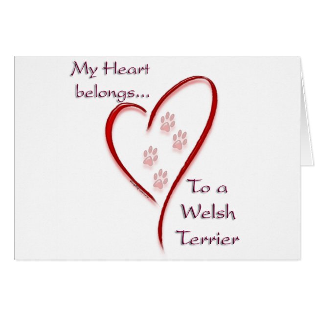 Welsh Terrier Heart hoort erbij (Voorkant Horizontaal)