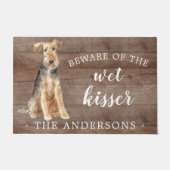 Welsh Terrier Hond Gepersonaliseerde Deurmat (Voorkant)