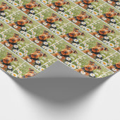 Welsh Terrier in Daisy Field Cadeaupapier (Hoek)