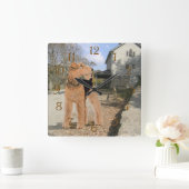 Welsh Terrier in de stal Vierkante Klok (Huis)