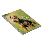 Welsh Terrier in Wildflower Meadow Notitieboek (Rechterzijde)