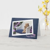 Welsh Terrier Kaart (Gele Bloem)