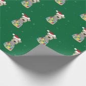 Welsh Terrier-kerstinpakpapier Cadeaupapier (Hoek)