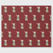 Welsh Terrier-kerstinpakpapier Cadeaupapier (Vlak)