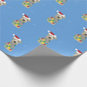 Welsh Terrier-kerstinpakpapier Cadeaupapier (Hoek)