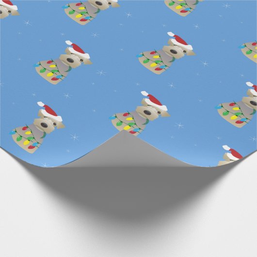 Welsh Terrier-kerstinpakpapier Cadeaupapier (Hoek)