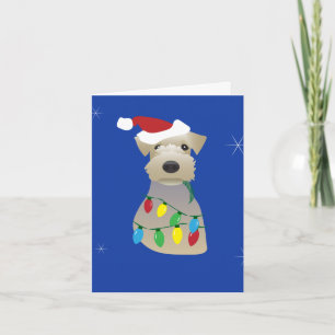 Welsh Terrier-kerstkaart Kaart