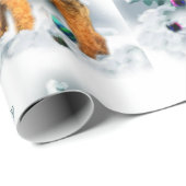 Welsh Terrier Kerstmis Cadeaupapier (Rol Hoek)