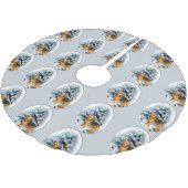 Welsh Terrier Kerstmis Kerstboom Rok (Gekanteld)