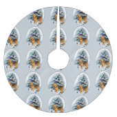 Welsh Terrier Kerstmis Kerstboom Rok (Voorkant)