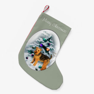 Welsh Terrier Kerstmis Kleine Kerstsok