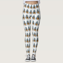 Welsh Terrier Kerstmis Leggings