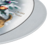 Welsh Terrier Kerstmis Snijplank (Hoek)