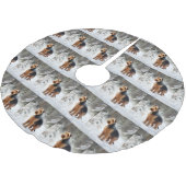 Welsh Terrier Laat het sneeuwen Kerstmis Kerstboom Rok (Gekanteld)