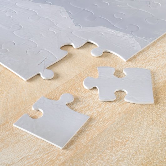 Welsh Terrier Laat het sneeuwen Kerstmis Legpuzzel (Zijkant)