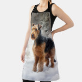 Welsh Terrier Laat het sneeuwen Kerstmis Schort (Insitu)