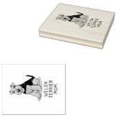Welsh Terrier Ma - Cute Dog Mama Rubberstempel (Gestempeld)