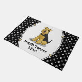 Welsh Terrier Mama Cute Dog mama Deurmat (Schuin)