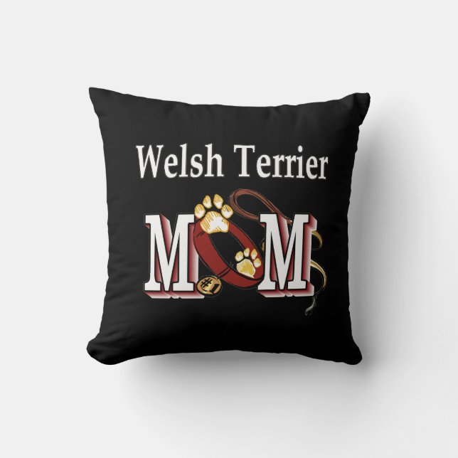 Welsh Terrier mama Gifts Kussen (Voorkant)