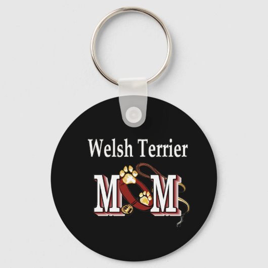 Welsh Terrier mama Gifts Sleutelhanger (Voorkant)