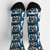 Welsh Terrier Navy Puppy gepersonaliseerd thema Sokken (Top)