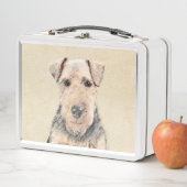 Welsh Terrier Painting - Cute Original Dog Art (In situ)