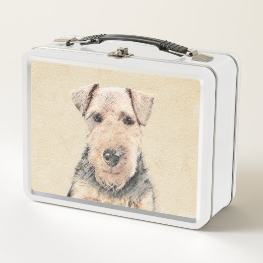Welsh Terrier Painting - Cute Original Dog Art (Voorkant)