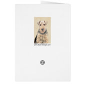 Welsh Terrier Painting - Cute Original Dog Art (Achterkant)