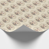 Welsh Terrier Painting - Cute Original Dog Art Cadeaupapier (Hoek)