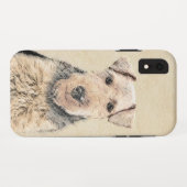 Welsh Terrier Painting - Cute Original Dog Art Case-Mate iPhone Case (Achterkant (horizontaal))