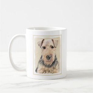 Welsh Terrier Painting - Cute Original Dog Art Koffiemok