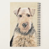 Welsh Terrier Painting - Cute Original Dog Art Planner (Achterkant)