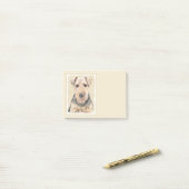 Welsh Terrier Painting - Cute Original Dog Art Post-it® Notes (Op bureau)