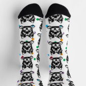 Welsh Terrier Puppy Poka Stippen Persoonlijk Thema Sokken (Top)