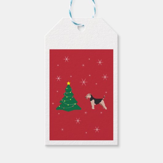Welsh Terrier Red cadeau Labels Cadeaulabel (Voorkant)