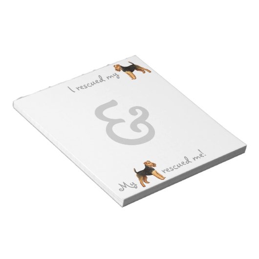 Welsh Terrier Rescue Notitieblok (Schuin)