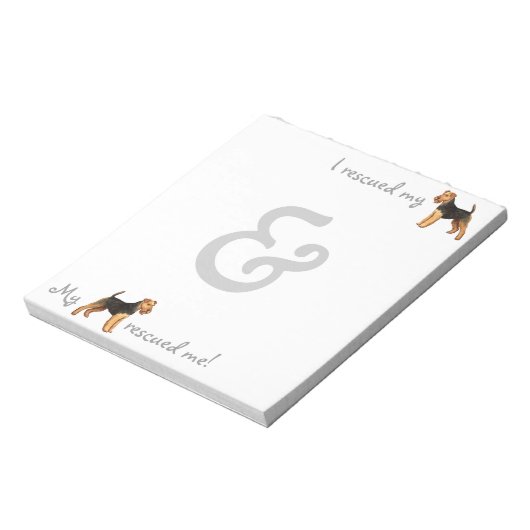 Welsh Terrier Rescue Notitieblok (Linkerzijde)