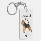 Welsh Terrier Rescue Sleutelhanger (Voorkant Links)