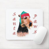 Welsh Terrier Santa Paws Muismat (Met muis)
