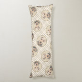 Welsh Terrier Schilderij WT Schattigee Originele H Lichaamskussen (Achterkant (Verticaal))