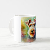 Welsh Terrier Serenity 300824AREF117 - Watercolor Koffiemok (Voorkant links)