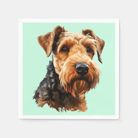 Welsh Terrier Servet (Voorkant)