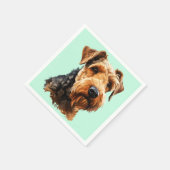Welsh Terrier Servet (Hoek)