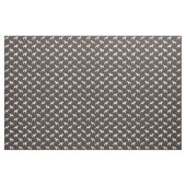 Welsh Terrier Silhouettes Grey and White Patterned Stof (Yard (91,4 cm))