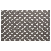 Welsh Terrier Silhouettes Grey and White Patterned Stof (Fat Quarter)
