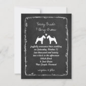 Welsh Terrier Silhouettes Wedding Kaart (Voorkant)