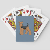 Welsh Terrier-speelkaarten Pokerkaarten (Achterkant)