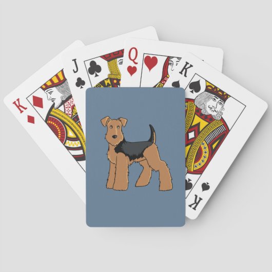 Welsh Terrier-speelkaarten Pokerkaarten (Achterkant)
