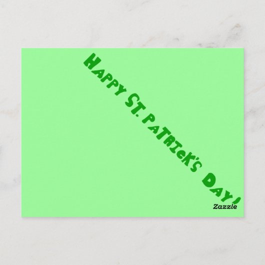 Welsh Terrier St. Patrick's Day Briefkaart (Achterkant)